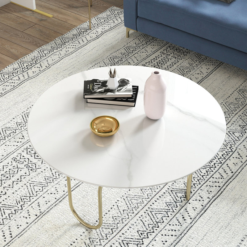 Plateau de table rond en verre trempé 20 po, H 0,31 po x L 20 po x l 20 po, Blanc