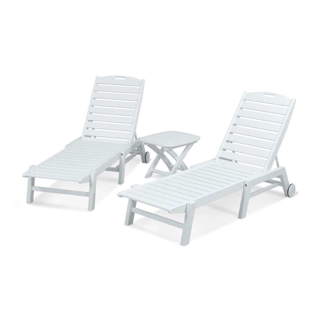POLYWOOD Nautical 3-Piece Chaise Set POLYWOOD®