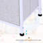 Organisateur de chambre à coucher gris avec commode à 5 tiroirs et cube de rangement compact de L 40 po - Organisez vos biens