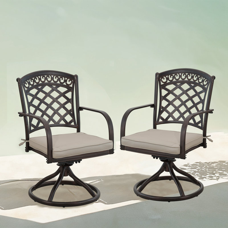 Chaise berçante d'extérieur en aluminium Baro