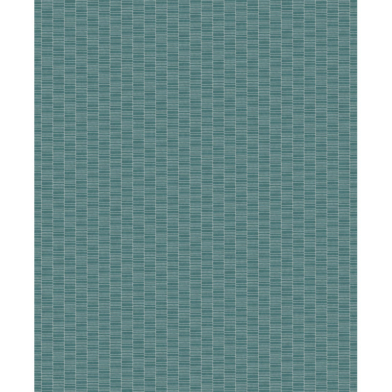 Rouleau de papier peint à rayures épurées L 33 po x l 20,5 po Perry Designs Perry, Vert foncé