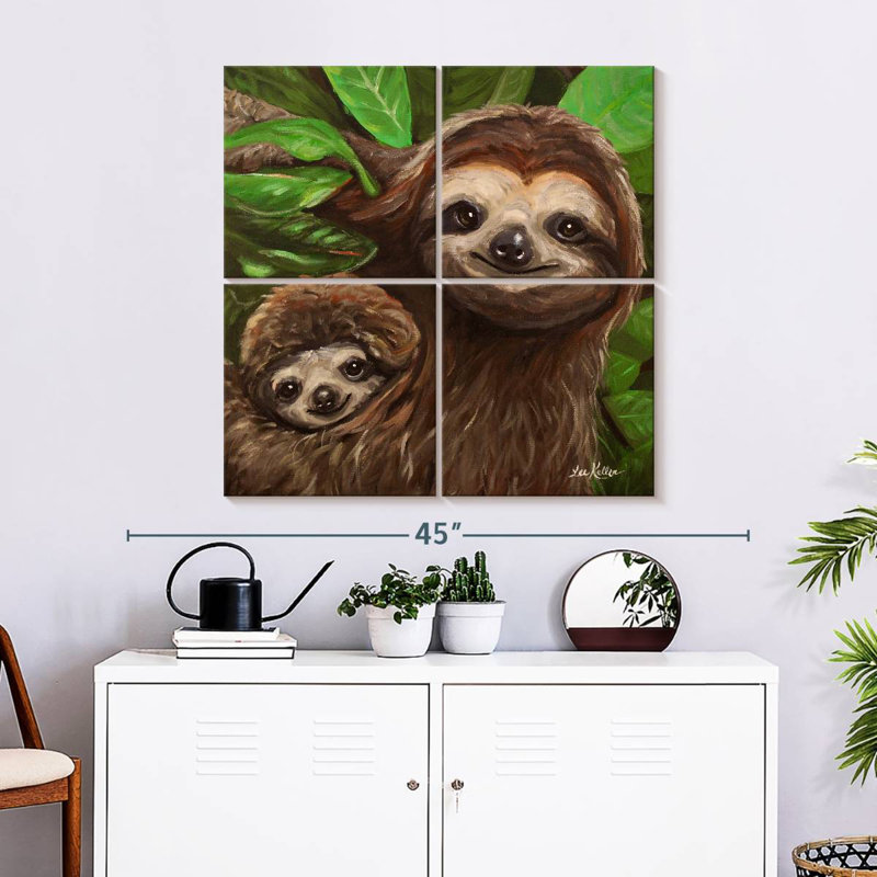 «Brampt Sloth All Smiles», H 32 po x l 32 po