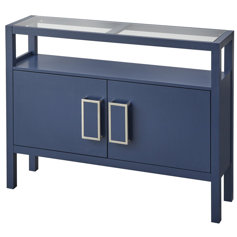 Console Pearson, Bleu; transparent