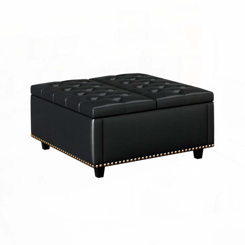 Repose-pieds Upholstery Stoage, Noir