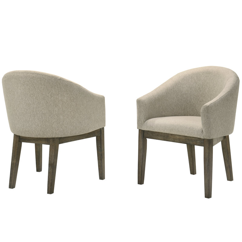 Chaise d'appoint 2 pièces à dossier arrondi McKinleyville 