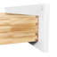 Armoire en bois massif blanc Shaker, 2 portes silencieuses, tablette réglable, rangement multifonctionnel, armoire de cuisine murale avec charnières à fermeture en douceur, 1 tablette pour la lessive, salle de bain, compacte