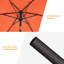 Parasol de marché d'extérieur de 7,5 pi avec bouton-poussoir inclinable Kahoka-341684582