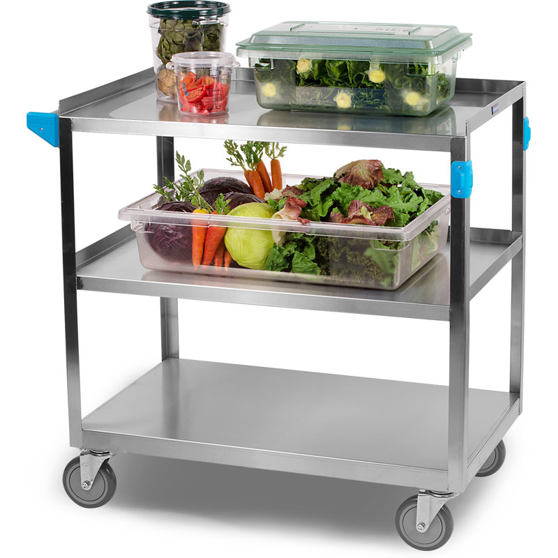 Utility Cart with Wheels, 21" W x 35" D
