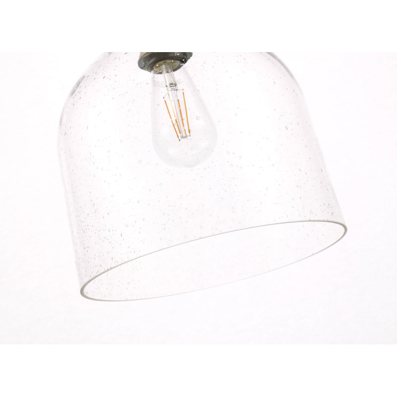 Merseles 1 - Light Single Pendant, 8.5" H x 6" W x 6" D, Chrome