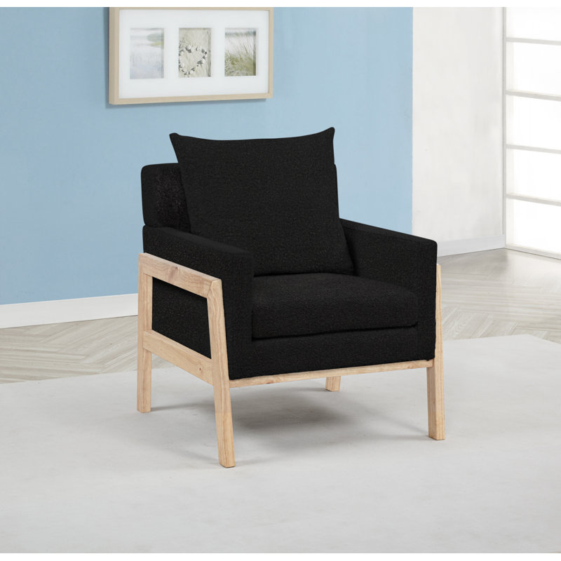 Chaise d'appoint Boucle, Noir