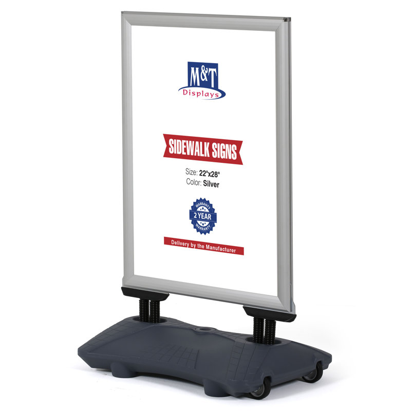 Porte-affiche Pavement, Argent