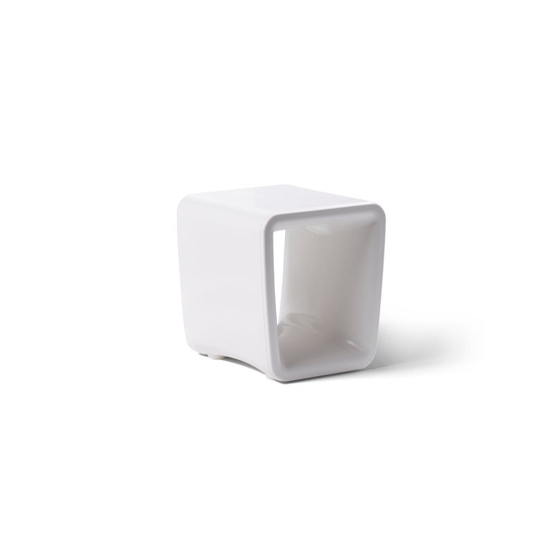 Loop Outdoor Square Side Table, Highcloud White