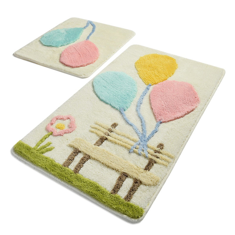 Ensemble de tapis pour salle de bain 2 pièces Izaak