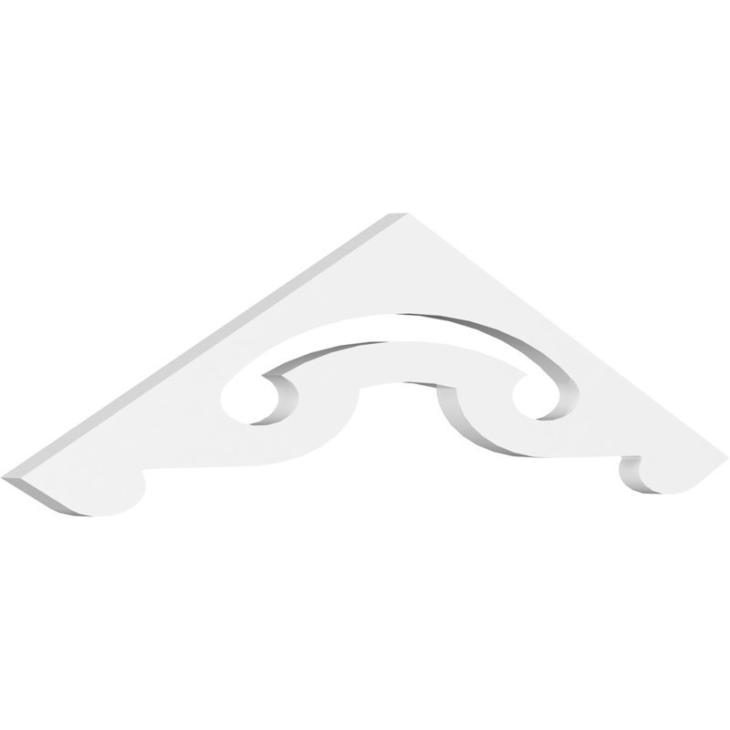 Pignon en PVC de qualité architecturale Northwest, H 9 po x l 36 po x P 1 po, 6 / 12