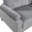 Ensemble modulaire 5 pièces 5 pièces Modulaire Velours côtelé gris 2X Fauteuils 3X Sièges d'angle Coussins doux