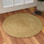 Tapis en jute tressé à la main Kayleigh, blanc cassé / naturel-1356816922