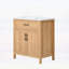 Farmhouse Bathroom Vanity with Resin Sink,Adjustable Shelf