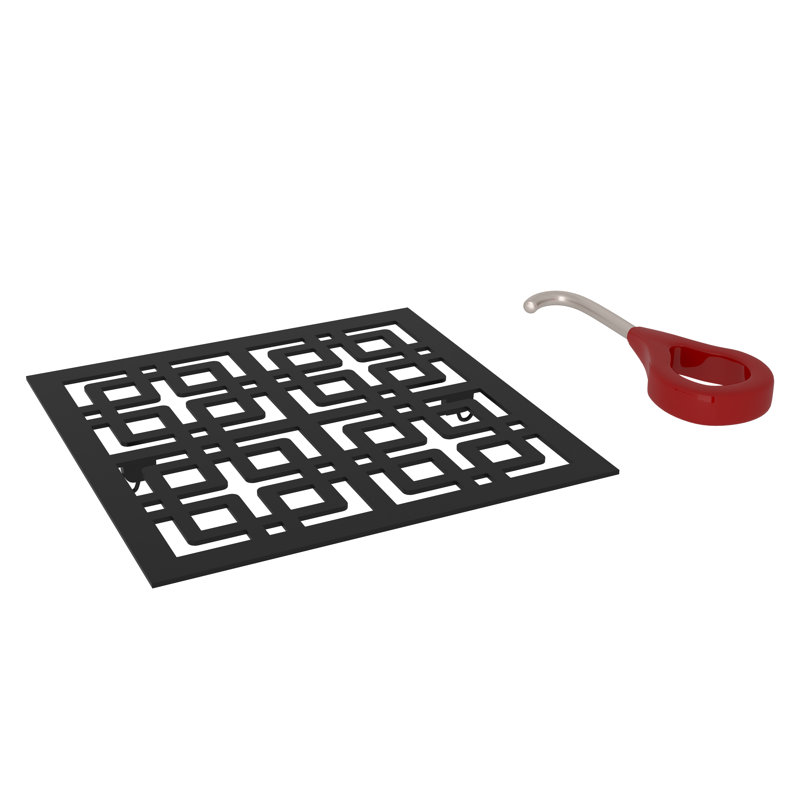 Rohl Weave Decorative Drain Cover, Matte Black