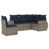 Coussin bleu marine / structure grise est en rupture de stock sélectionné