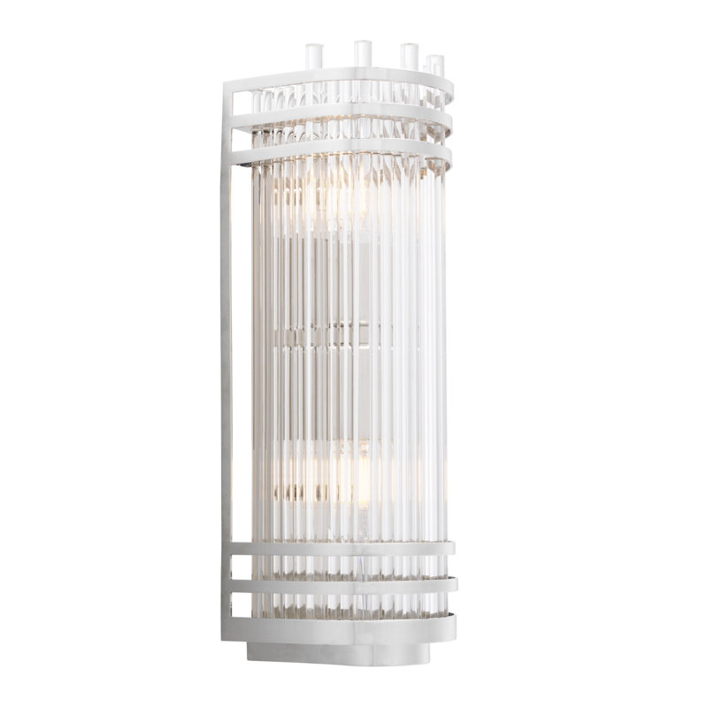 Gulf 2 - Light Flush Mounted Sconce, Silver, 15" H x 5" W x 5" D