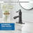 Single-Hole Single-handle Bathroom Faucet with Drain Assembly-63596482