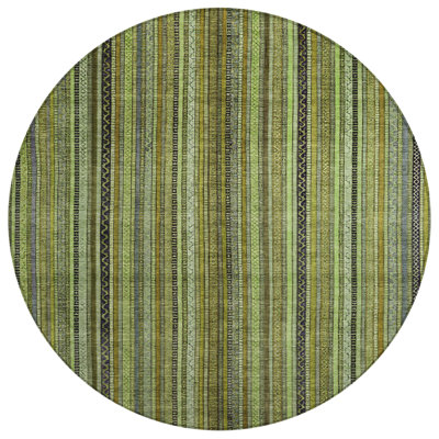 Tapis intérieur lavable rayé 8 pi