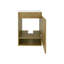 Meuble-lavabo de salle de bain H 24,8 po, 1 porte, 2 tablettes