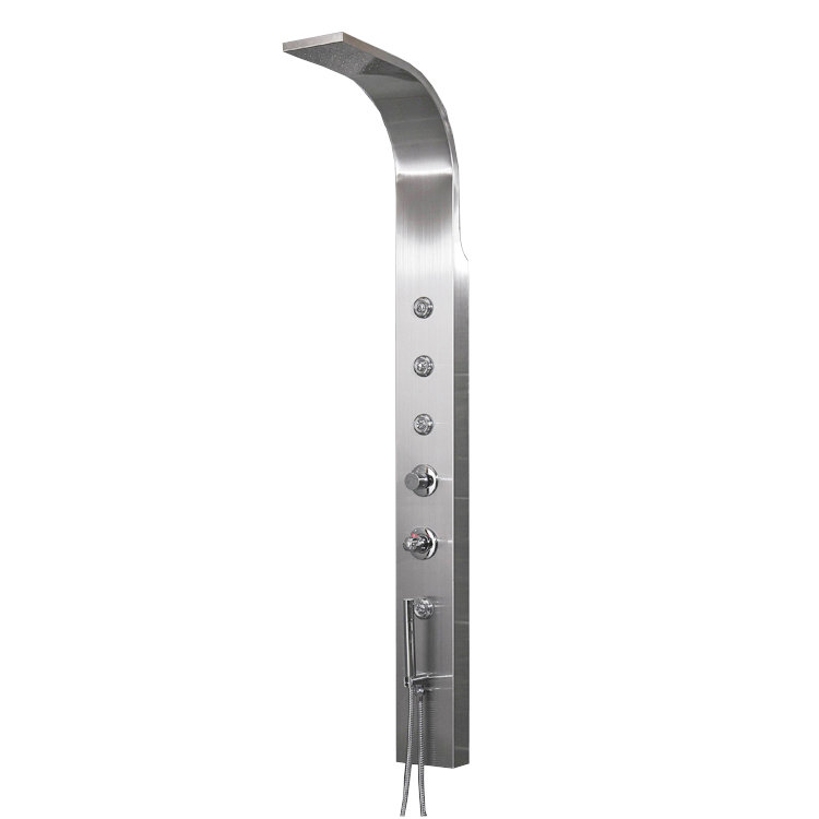 65'' Shower Panel with Dual Shower Head, Handheld Shower Head, Rain Shower Head