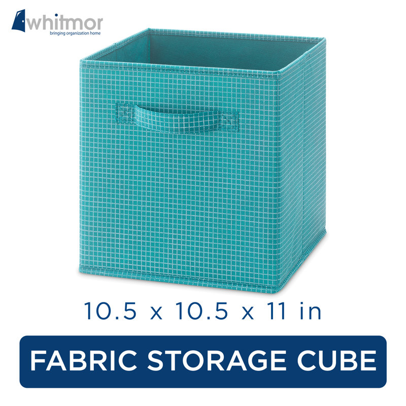 Whitmor Clip & Cube™ Fabric Bin, Teal