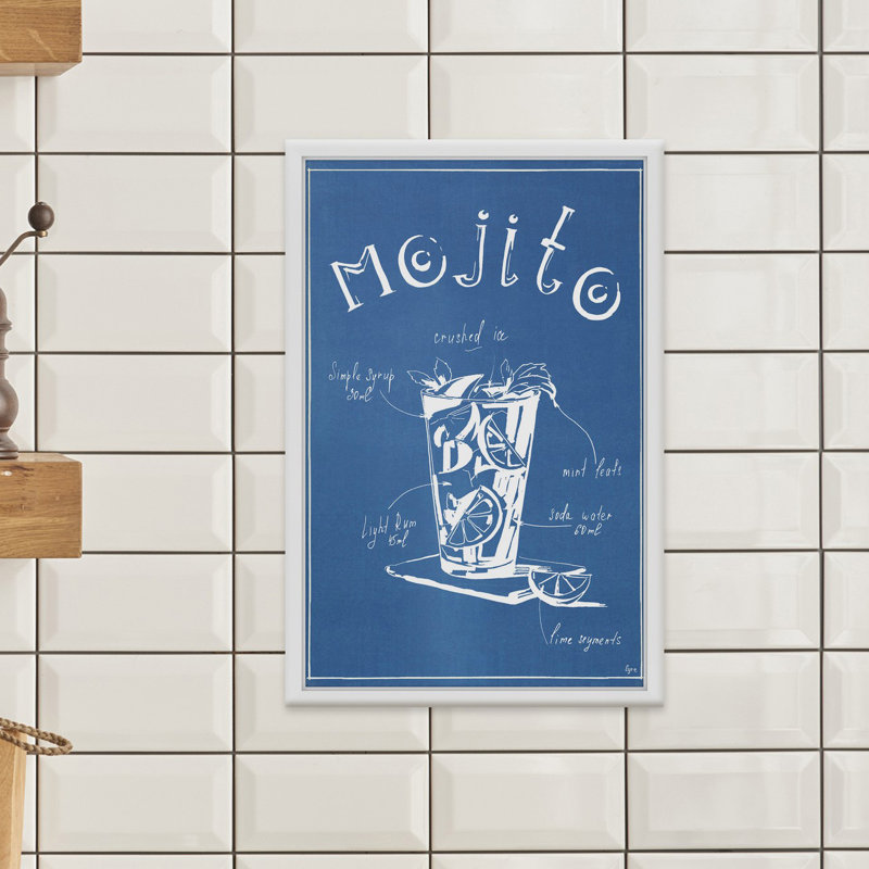 «Mojito» par Eyre Tarney - impression encadrée, H 18 po x l 12 po x P 1,5 po