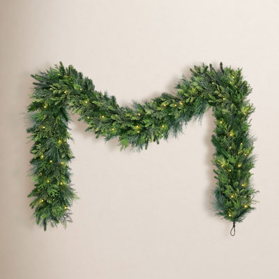 108" Pre-Lit Christmas Garland