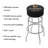 Swivel Upholstered Counter Stool with Steel Frame