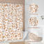 Shower Curtain Floral Botanical Plants Leaves Bathroom Curtain Waterproof 180x180cm, Mildew & Mould Resistant Polyester with 12 Hooks-1833571922