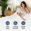 Ensemble de draps en bambou, draps rafraîchissants et respirants, literie de luxe doux pour hôtel, ajustement profond-103254565-103254552