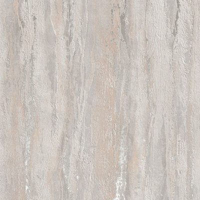 City Romance Collection Metallic Vertical Worn Plaster Wallpaper Roll