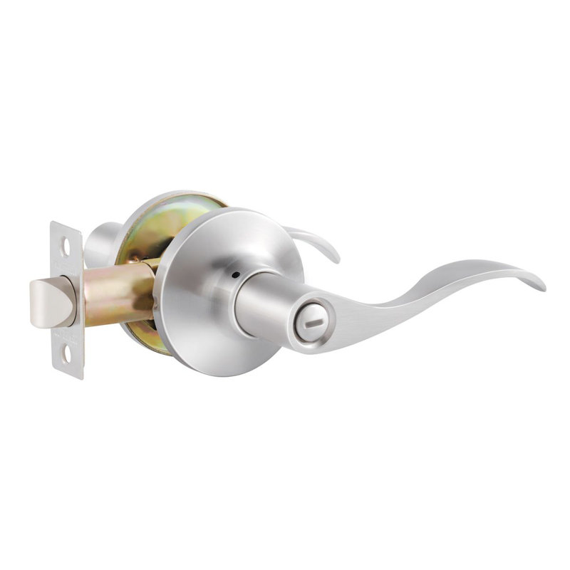 Door Lever, Satin Nickel