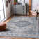 Tapis bleu / gris Oveda