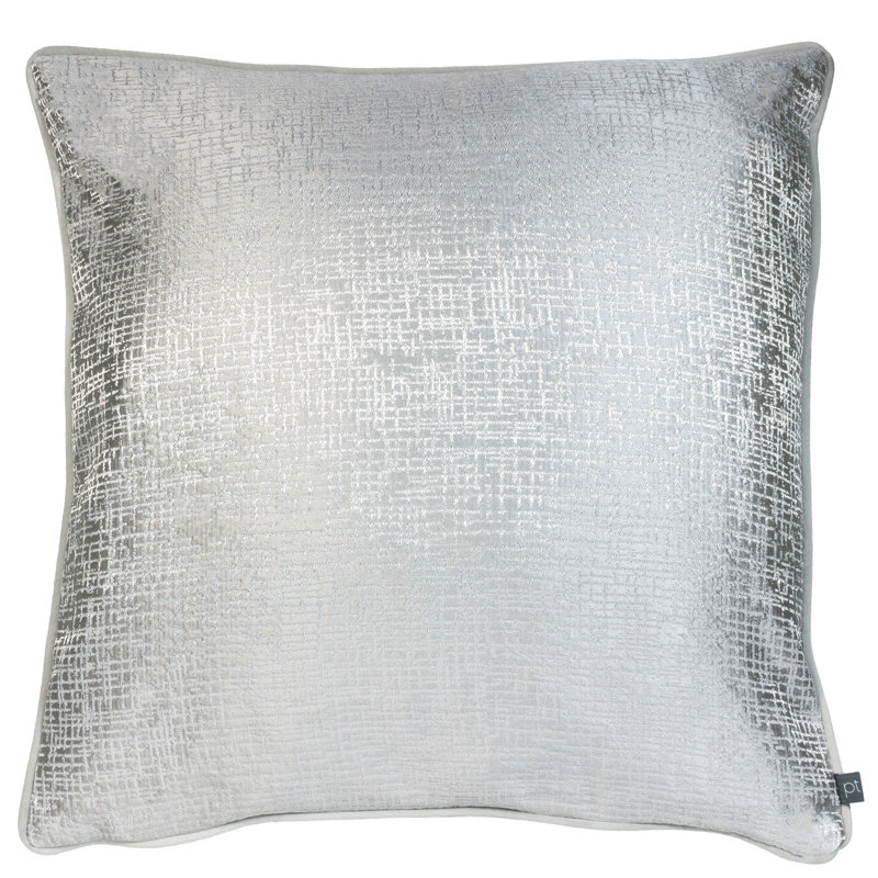 Bernd Square Cushion, Sterling, Feathers
