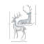 Cerfs d'hiver en résine