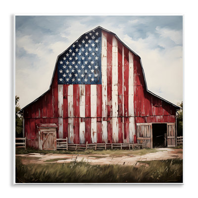 Art mural Americana Barn View par Petal Prints Design