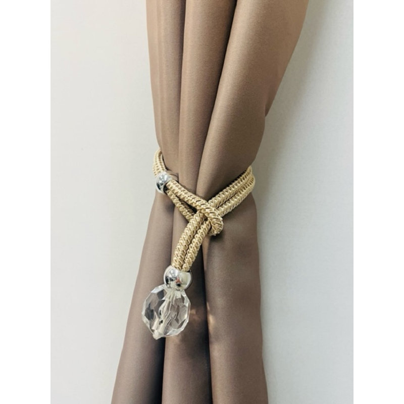 Attache de rideau (17 po) - Boule, Beige