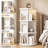 3 Tier Rotating Bookshelf, 360° Rotating White Bookcase for Small Spaces, Corner Bookshelf For Bedroom, Living Room, Study Room-736273591