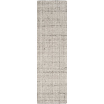 Mcentee Handmade Tufted Light Gray Area Rug