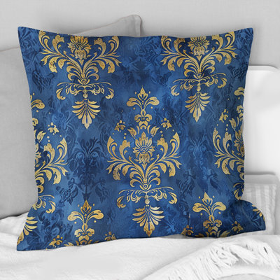 Damask Glamour IV - Glam Throw Pillow