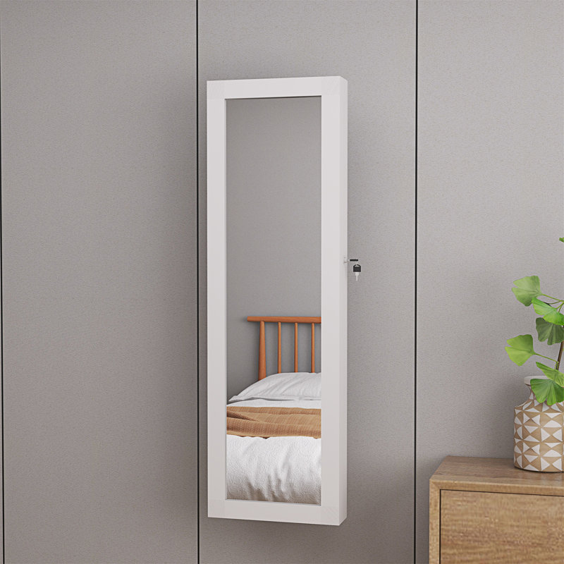 Armoire à bijoux avec miroir