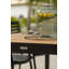 Ensemble de salle à manger rectangulaire en aluminium pour 6 personnes de 115 po avec coussins Izac-1782618577