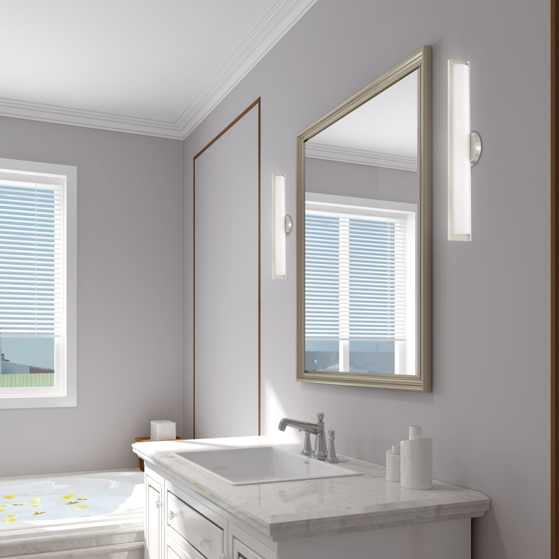 Bikram Dimmable LED Bath Bar, Brushed Nickel
