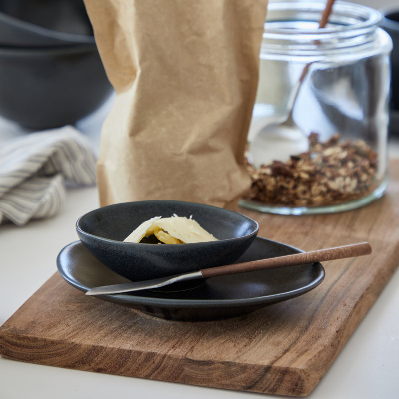 Oval Appetizer Plate Livia, Matte Black