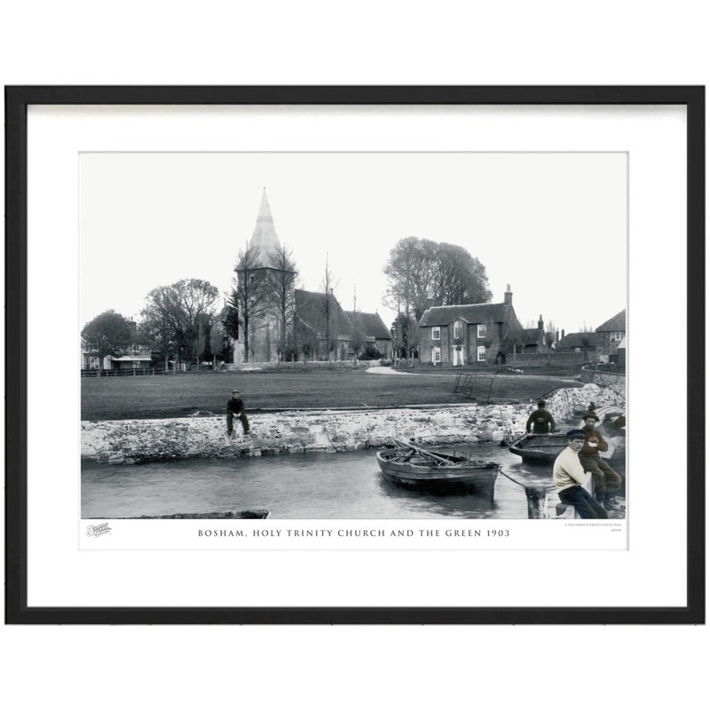 Bosham, Holy Trinity Church And The Green 1903 by Francis Frith - Single Picture Frame Print, 40cm H x 50cm W x 2.3cm D