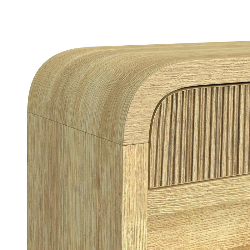 Table de canapé avec tablette inférieure Gagne, Brun